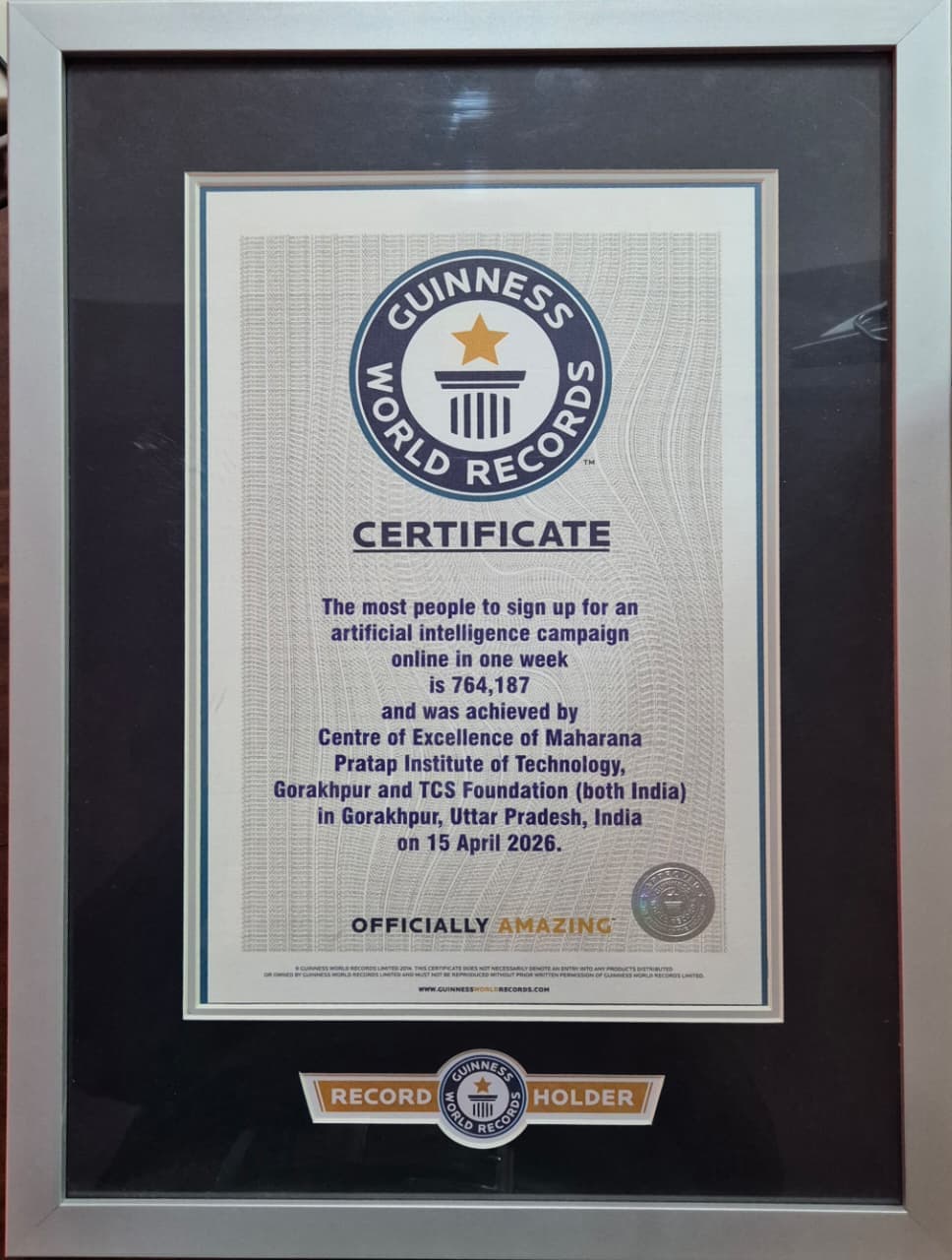 Record Achievement